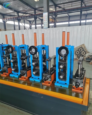 Precision Tube Mill High Frequency Steel Pipe Making Machine 25-76mm Dia CE Standard