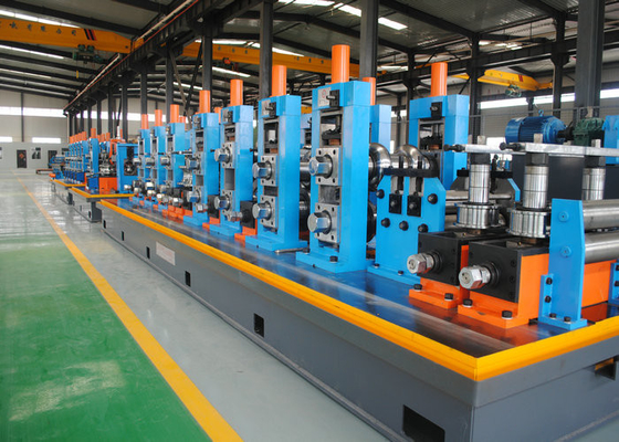 carbon Steel ERW tube Mill , 21 - 63mm Diameter Pipe Welding Line