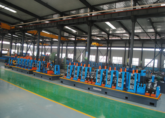 carbon Steel ERW tube Mill , 21 - 63mm Diameter Pipe Welding Line