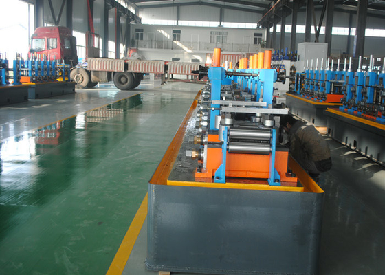 Precision Tube Mill High Frequency Steel Pipe Making Machine 25-76mm Dia CE Standard