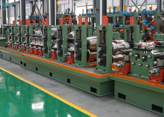 Full Automatic steel pipe making machinery ERW pipe mill line