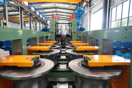 High Precision Steel Tube Manufacturing Machine 380V Running Speed 150m / Min