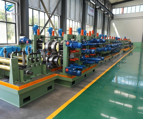 High Precision Steel Tube Manufacturing Machine 380V Running Speed 150m / Min