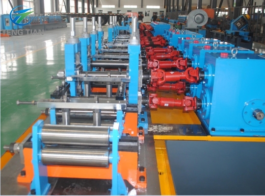 High Speed Pipe Mill Machine 100m / Min Without Burr Flying Saw Cutting