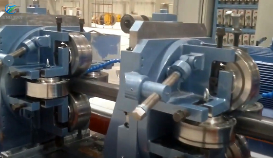 Steel Profiles Pipe Mill Machine Automatic Packing 300 KW welder