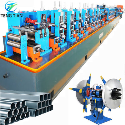ERW Cold Cut Pipe Mill Machine For Carbon Steel Round Pipe