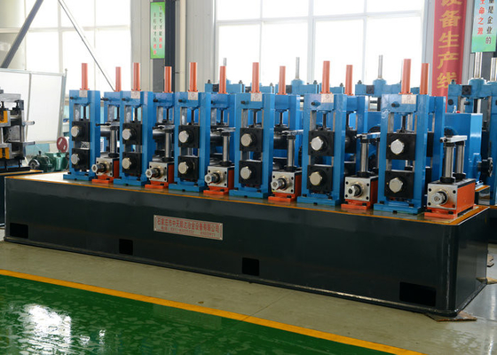 PLC Control Carbon Steel Tube Mill Machine Round / Square Pipe Making Machine