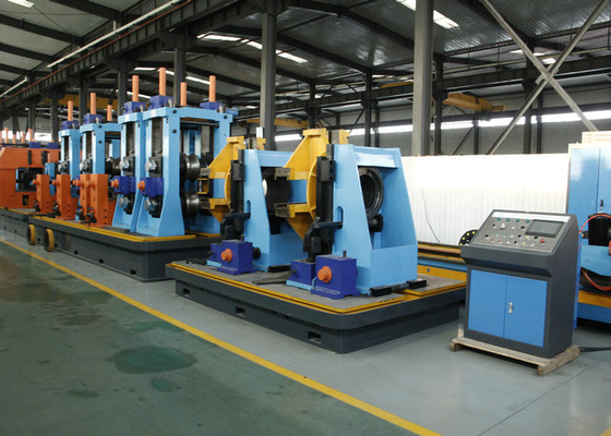 Professional Iron Welded Tube Mill , High Frequency Carbon Steel Pipe Mill