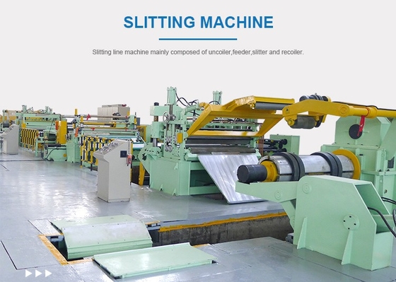 CE Tube Strip Metal Sheet 240kw Automatic Steel Slitting Machine