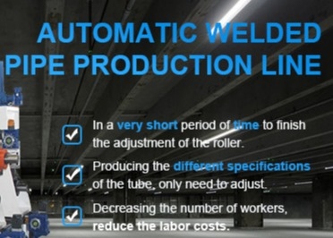 HG76 Welded Pipe Making Machine Or Steel Pipe Production Line for Square Tube
