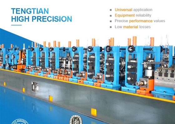 100m/Min Speed 350kw Power 4mm Pipe Machine Square Tube Mill