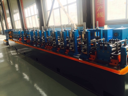 Galvanised Steel ERW Hf Tube Mill Line Blue Color Energy Saving 120m / Min Running Speed