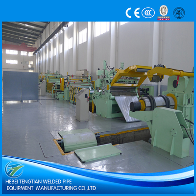 25 Strips Slitting Line Machine , PLC Control Steel Sheet Slitting Machine