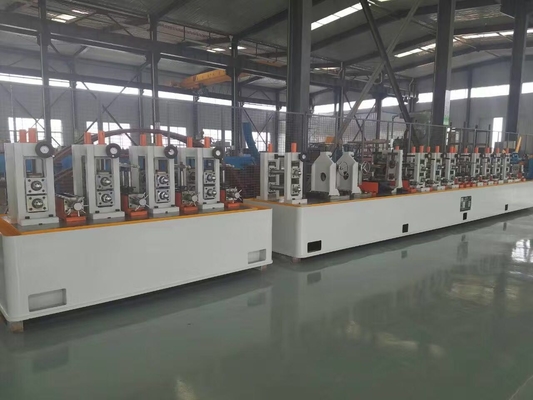 Precision Tube Mill Making Machine With Cold Saw HG60 Friction Saw ERW