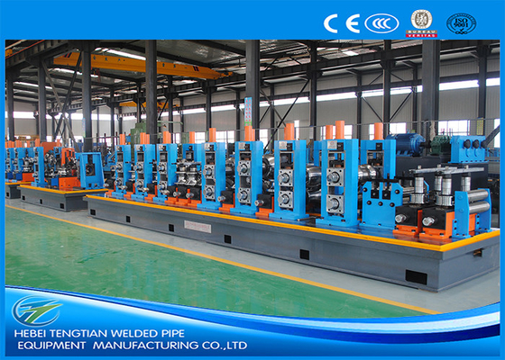 HG114 Blue Steel Pipe Production Line Carbon Steel Large Size 100m / Min Mill Speed
