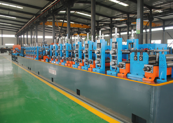 SS ERW Hf Welded Tube Mill Line / Pipe Making Machine Low Carbon Steel Materials