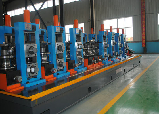 ERW High Frequency Mild Steel Pipe Making Machine 21-63mm Diameter