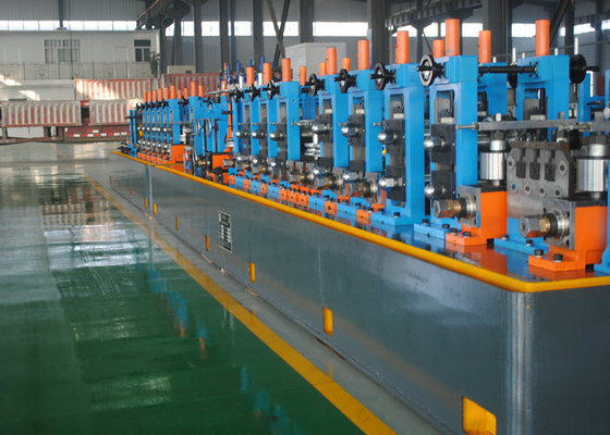 Precision Tube Mill High Frequency Welding Pipe Making Machine , Large Diameter Welded Tube Mill