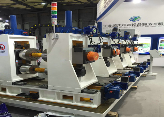 Servo Automatic Adjustment  Pipe Making Machine Square Tube Mill