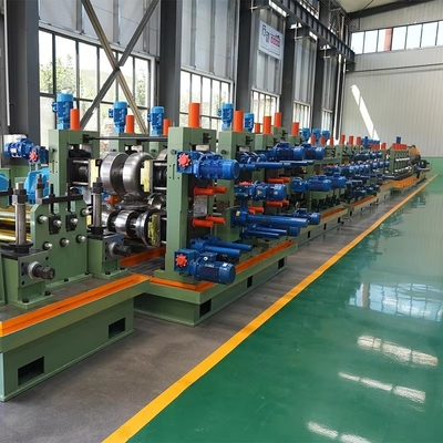 High Efficiency ERW Steel Pipe Machine 6-32mm OD PLC Control