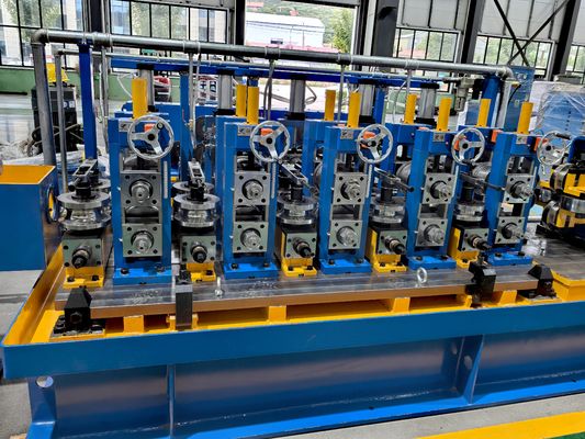 ERW Steel Pipe Making Machine 80m/min PLC Control Carbon Steel