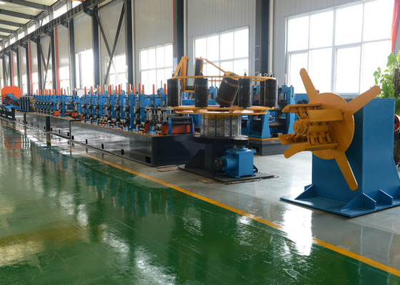 High Precision Steel Pipe Mill 21 - 63mm Pipe Dia Welded Tube Mill