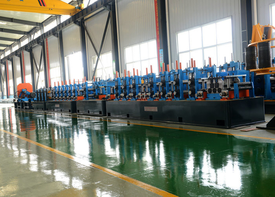 Round Pipe Erw Steel Tube Mill Machine / Tube Making Machine Good Performance