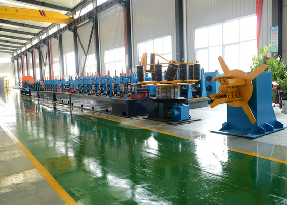 High Frequency Welding Tube Mill Machine Max 80m/Min Worm Gearing