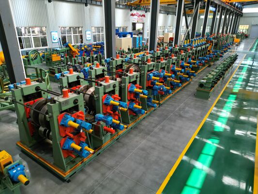 Steel Welded Pipe Mill 14-50mm Diameter 30-130m/min Speed