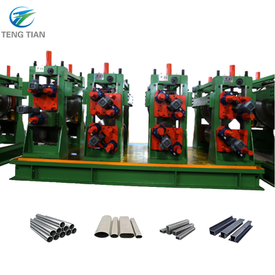 High Frequency Induction ERW Pipe Mill Production Line Carbon Steel Welded Tube Machinery