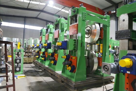 high frequency welded pipe production line F200 High Frequency Welded Pipe Mill For Square Tubes